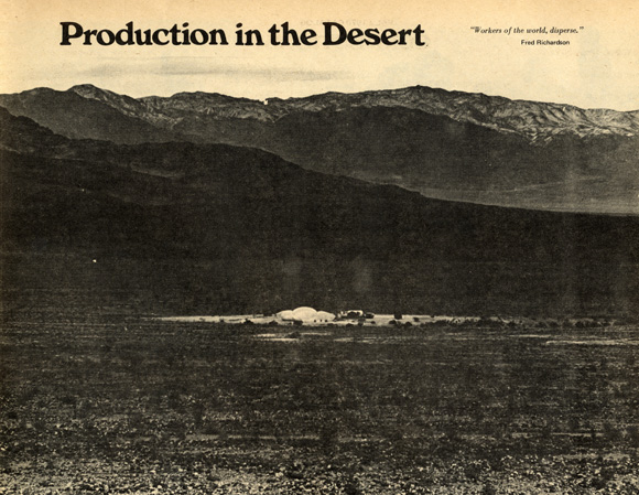 Production in the Desert
